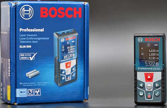 Обзор лазерного дальномера Bosch GLM 500