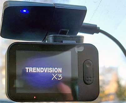 Обзор автомобильного видеорегистратора Trendvision X3 CPL: FHD съемка и GPS база камер