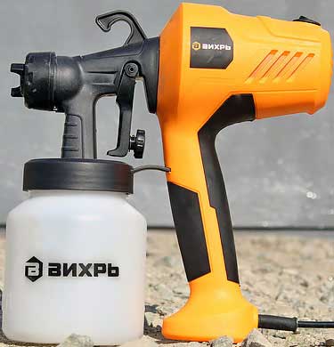 Обзор электрического краскопульта Вихрь ЭКП-400