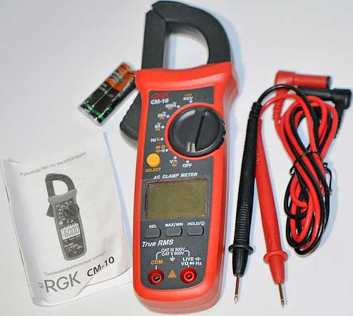 Обзор на токоизмерительные клещи RGK CM-10