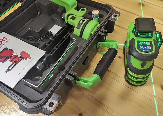 Обзор RGK PR-3G Лазерного осепостроителя