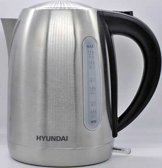 Обзор бюджетного электрического чайника Hyundai HYK-S2014 со стальной колбой