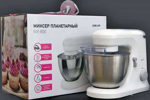 Обзор и тестирование планетарного миксера DEXP MX-800