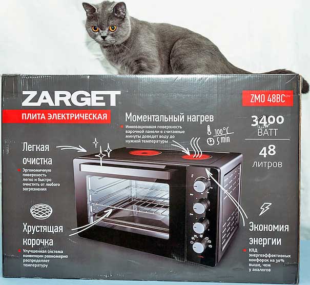 Back in ussr. Обзор электроплиты Zarget ZMO 48BC