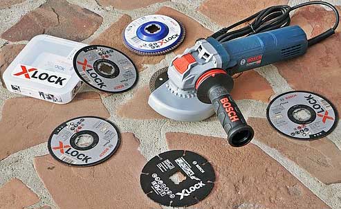 Обзор УШМ Bosch GWX 9-125S с системой X-LOCK и набором дисков