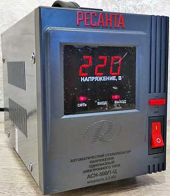 Обзор стабилизатора напряжения Ресанта АСН-500/1-Ц