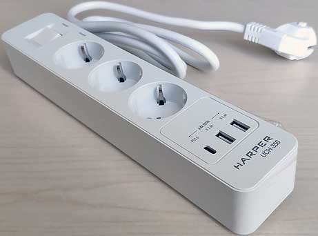 Обзор сетевого фильтра HARPER UCH-350