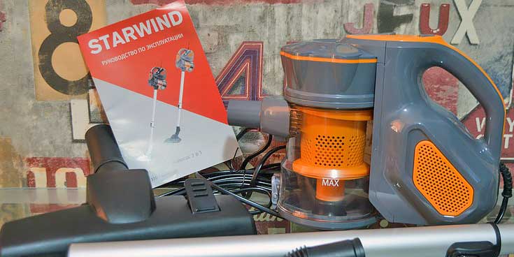 Обзор портативного вертикального пылесоса Starwind SCH1320