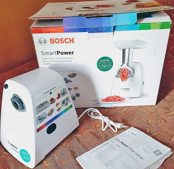 Обзор мясорубки Bosch MFW2517W