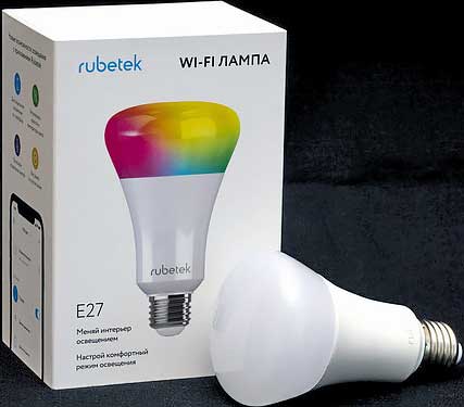 Обзор умной Wi-Fi LED-лампы Rubetek RL-3103