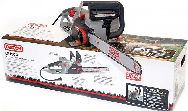 Обзор и тестирование электрической цепной пилы Oregon CS1500