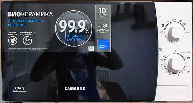 Обзор. Микроволновая печь Samsung ME81KRW-1/BW белый - проста и надежна