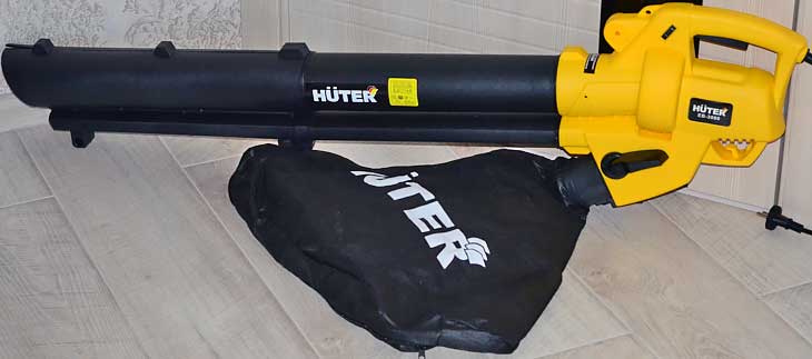 Обзор электрической воздуходувки Huter EB-3000