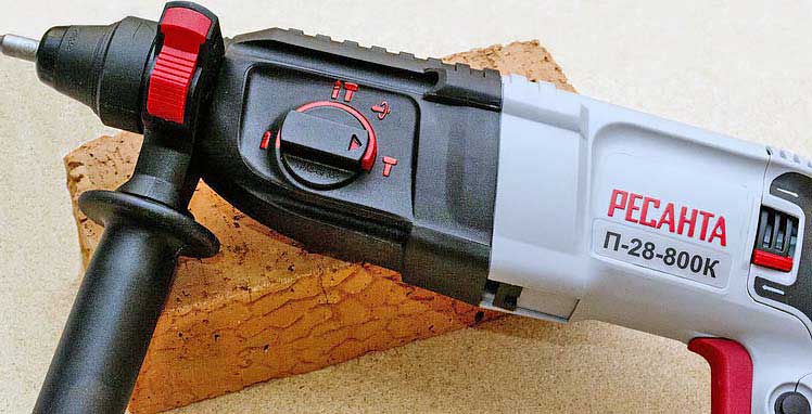 Обзор легкого перфоратора Ресанта П-28-800К