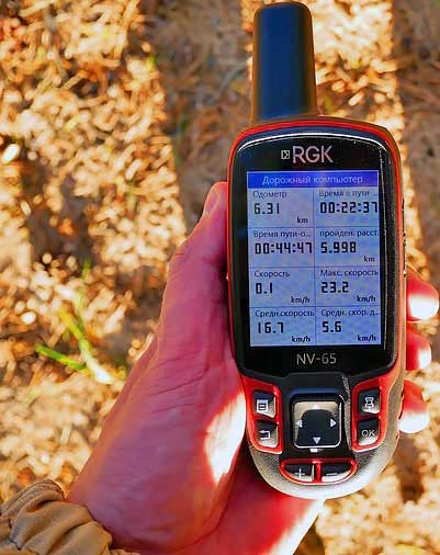 Обзор туристического GPS навигатора RGK NV-65