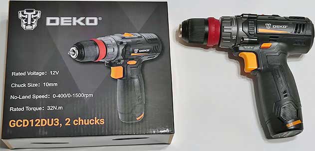 Обзор дрели-шуруповерта DEKO GCD12DU3