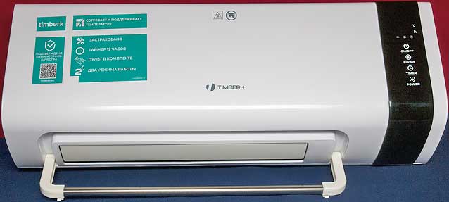 Обзор тепловентилятора Timberk T-FH2-B10MC-W