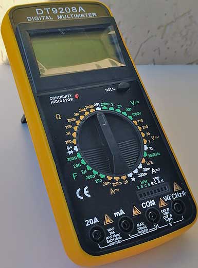 Обзор мультиметра TEK DT 9208A: обновленный бюджетник