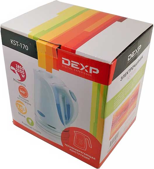 Обзор электрочайника DEXP KST-170