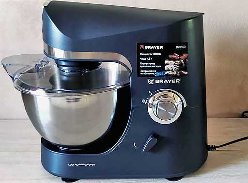 Обзор планетарного миксера BRAYER 1500BR