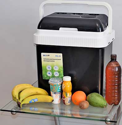 Обзор мобильного термоэлектрического холодильника DEXP FR-24