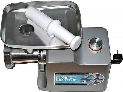 Электрическая мясорубка DEXP MGL-2200S: тяжелая, надежная и полностью из металла