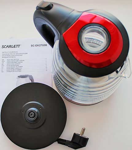 Электрочайник Scarlett SC - EK27G96 красный