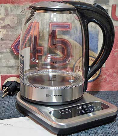 Обзор электрочайника Brayer BR1003 с электронным управлением